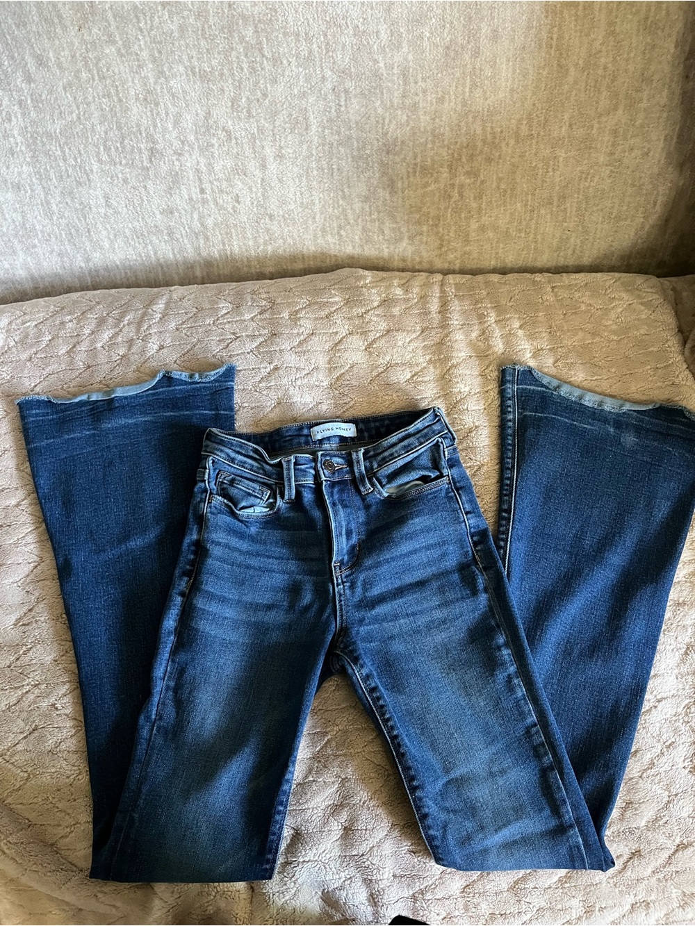 Flying Monkey Deep Indigo High-Rise Flare Jeans